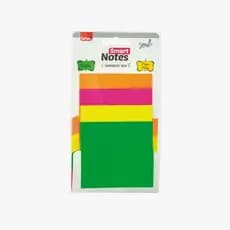 Bloco Adesivo Transp Neon Smart Notes 4 Cores 75x75mm 40 folhas Reposicionável e Resistente à Água