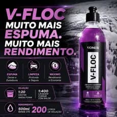 V-floc Shampoo Automotivo Concentrado Lavagem Neutro Vonixx