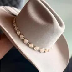 Bandinha de Chapéu Acessorio para Chapéu Country Cowgirl Feminino Delicado NÃO ACOMPANHA CHAPÉU