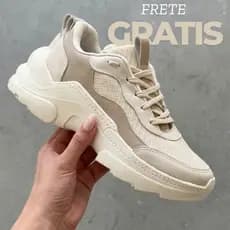 Sneaker Feminino Tratorado Plataforma Tendência Moda Primavera Confortável Durável