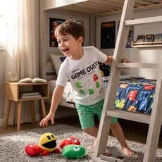 Pijama Infantil Menino  / Cor e Estampa Sortido/ Blusa + Shorts Verão