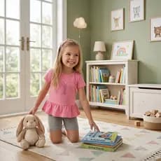 Conjunto bebê menina 1 à 3 anos confortável blusa com babado +bermuda ciclista em cotton verão