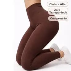 Calça Legging Canelada Premium Cintura Alta Sem Costura Para Academia Elástica e Fitness