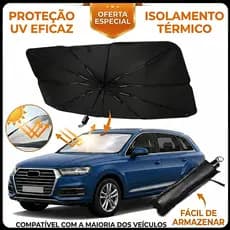 Guarda Sol para Carro Padrão - Proteção UV e Térmica para Para-brisa, Conserva Painel