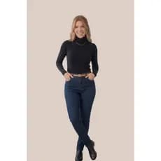 Blusinha Manga Longa Feminina Gola Alta Suplex Premium