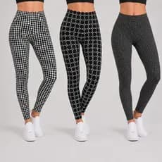 Calça Feminina Legging Montaria Skinny Jacquard Justa Modela Corpo Cós Alto Moderna Luxuosa