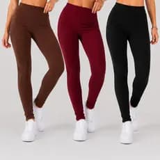 Calça Legging Feminina Cotelê Premium Skinny Justa Cós Alto Confortável Elegante
