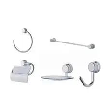 Kit 5 Peças Acessório Para Banheiro - Casa Do Reparo