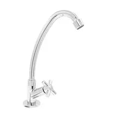 Torneira Cozinha Bica Móvel Abs C31 Cromada Bancada Cromado