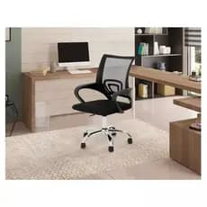 Cadeira Com Braços Giratória Altura Regulável Ergonômica.