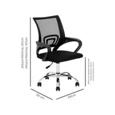 Cadeira de escritório Ergonômica Mesh com Altura Ajustável