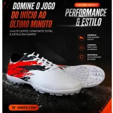 Chuteira Society Masculina Profissional 2026 – Conforto Superior e Solado Costurado (38 ao 43)