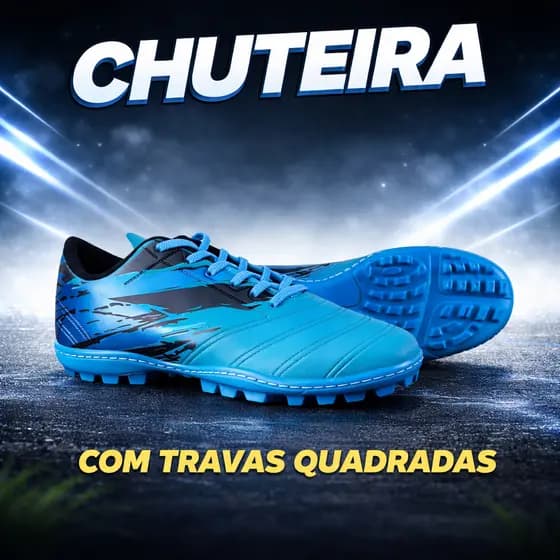 Chuteira Society Profissional Masculina 2026 com Solado Costurado e Conforto Superior (38 ao 43)
