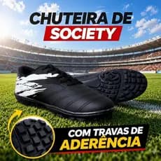 Chuteira Society Masculina Profissional 38 ao 43 com Solado Costurado Super Confortável 2026 Premium