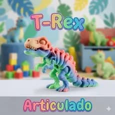 Brinquedo Dinossauro T-Rex Articulado Fidget Toy Colecionável 100% Articulado