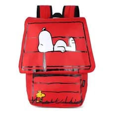 Mochila De Costas Escolar Snoopy Vermelho Infantil