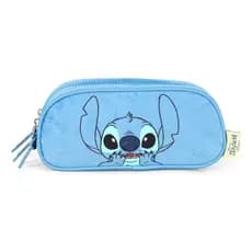 Estojo Escolar Triplo Stitch Angel Azul Roxo Luxcel