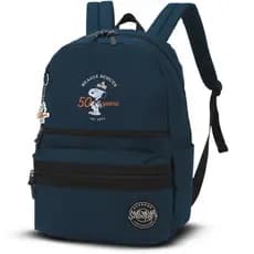 Mochila De Costas Escolar Snoopy Variedades Chaveiro Peanuts Preto