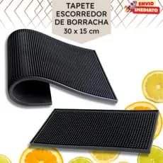 Tapetes Escorredores de Louça em Silicone 30x15cm - Tapete Escorredor - Barbeiro, Barmen - 2 ou 5 unidades