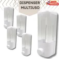 Kit Dispenser Multiuso – Álcool Gel, Sabonete, Sabão Líquido, Shampoo, Condicionador