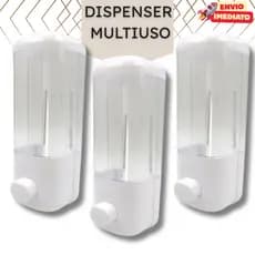 Kit de Dispenser Multiuso – Álcool Gel, Sabonete, Sabão Líquido, Shampoo, Condicionador