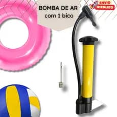 Bomba de Ar Vertical 25 cm com Bico - Encher Bola Boia