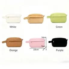 Necessaire Veludo Feminina Organizadora De Maquiagem Cosméticos Skincare Luxuosa Viagem N225