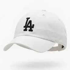 Boné LA Dad Hat Aba Curva Bordado Ajustável Unissex Masculino Feminino Streetwear Casual