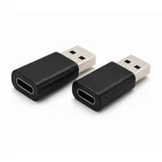 Kit 2 Adaptadores USB-C para USB 2.0 Macho | Use Cabo Tipo C em Carregador USB OTG