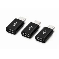 Kit 3 Adaptador USB-C para Micro USB V8 | Use Cabo Antigo em Celular Tipo C