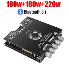 ZK-HT21 TDA7498E Módulo Amplificador De Potência Bluetooth 5.0 De 2.1 Canais 160Wx2 + 220W Subwoofer De Alta Fidelidade