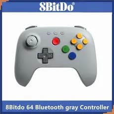 8Bitdo Grey Controller 64 Bluetooth Gamepad Para Analógico 3D , Switch/2 , Windows E Android N64