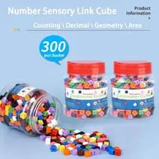 1cm Cubos De Ligação Matemática Aprendizagem Brinquedos Crianças Montessori Contador Decimal Digital Sensorial Jogar Par