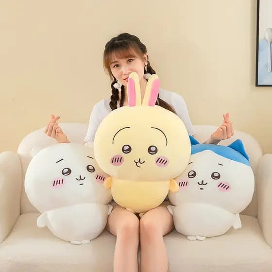 Brinquedo de pelúcia Chiikawa de 10/20/30cm, brinquedo fofo e adorável, almofada de sofá infantil.