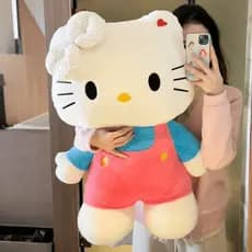 Boneca De Pelúcia Gigante Da Hello Kitty Oficialmente Licenciada Sanrio-Brinquedo Grande De 30 Cm/11.81 " Com Arco Rosa