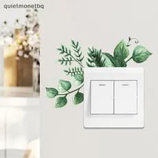 QUE Estilo Decoração De Casa Acessórios DIY Interruptor De Flor De Palmeira Tropical Stiers Folhas Verdes Decalques De P