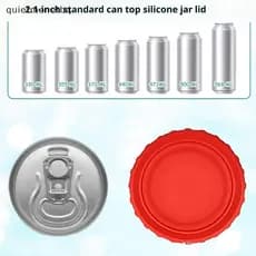 QUE 6 Pçs/set Silicone Refrigerante Pode Tampa Reutilizável Rolha Para Cerveja Bebidas Suco Latas Padrão Proteger Coca-C