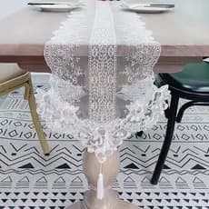 Corredor de mesa americano mesa de centro TV toalha de mesa tecido renda europeu penteadeira sapato capa poeira pano