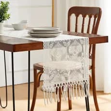 Corredor de mesa renda fluxo oco mesa de café capa toalha Pastoral país fio algodão floresta corredor de mesa