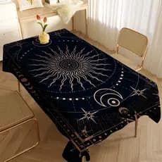 Toalha de mesa cartão toalha de mesa grossa quadrada torre cartão dedicado tapete de mesa Anti-poeira pano de cobertura