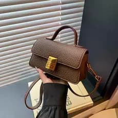 Bolsa feminina bolsa quadrada pequena bolsa mensageiro bolsa multifuncional moderna de um ombro estilo bem-estar econômi