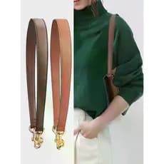 Alça portátil preta lisa tecida na moda