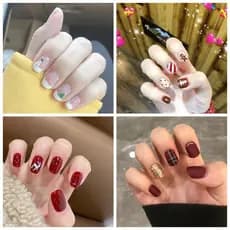 Natal manicure adesivos bonito adesivos de unhas à prova dwaterproof água Tearable adesivos de unhas manicure vendas dir