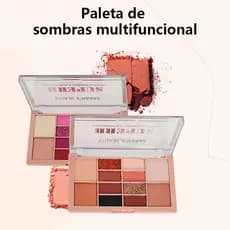 Paleta Profissional de Sombras 12 Cores Multiuso para Olhos Completo Alta Pigmentação e Durabilidade