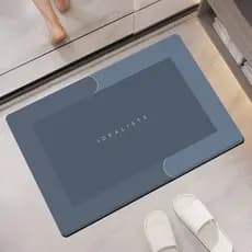 Tapete de Banheiro Antiderrapante e Absorvente Secagem Rápida Macio e Durável Cores e Estampas