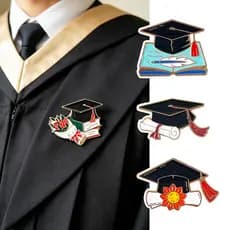 Temporada de formatura médico chapéu broche masculino feminino estudante presente Metal crachá pino acessórios roupas sa