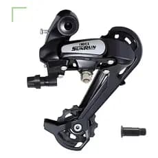 Câmbio Traseiro Sunrun 7 Velocidades Indexado Bike MTB Cage Longo