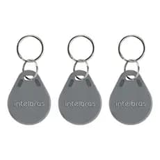 Kit 3 Chaveiros RFID Intelbras TH 1000 MF Tag 13,56MHz Controle Acesso Proximidade