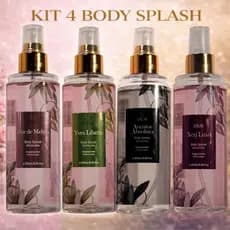 Desodorante Marcante Combo 4 Body Splash Feminino Corporal Aroma Refrescante Alta Fixação