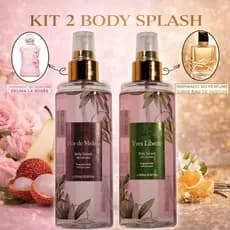 Desodorante Kit 2 Body Splash Feminino Fragrâncias Marcantes Aromas Elegantes Alta Fixação